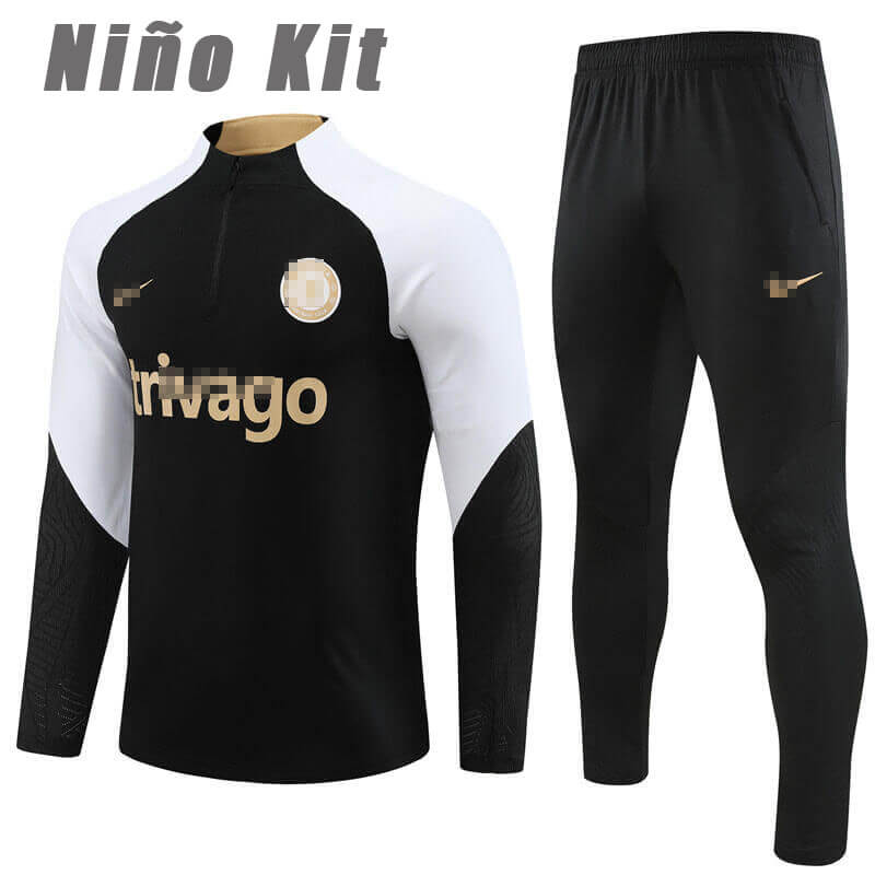 Sudadera Entrenamiento Chelsea FC 2023/2024 Niño Kit Negro/Blanco